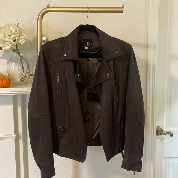 KUT From the Kloth Chocolate Jacket Size S - Picture 2 of 10